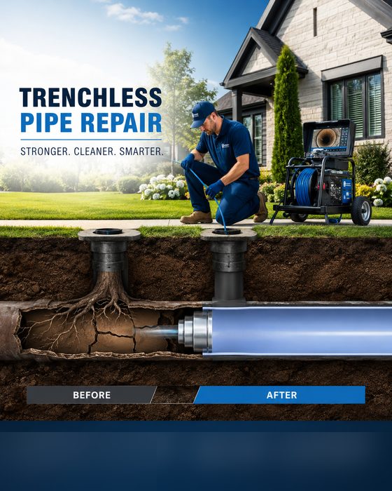 Trenchless pipe repair technician in Stonebriar Frisco TX